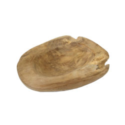 Misa z drewna tekowego surowa 22x16cm